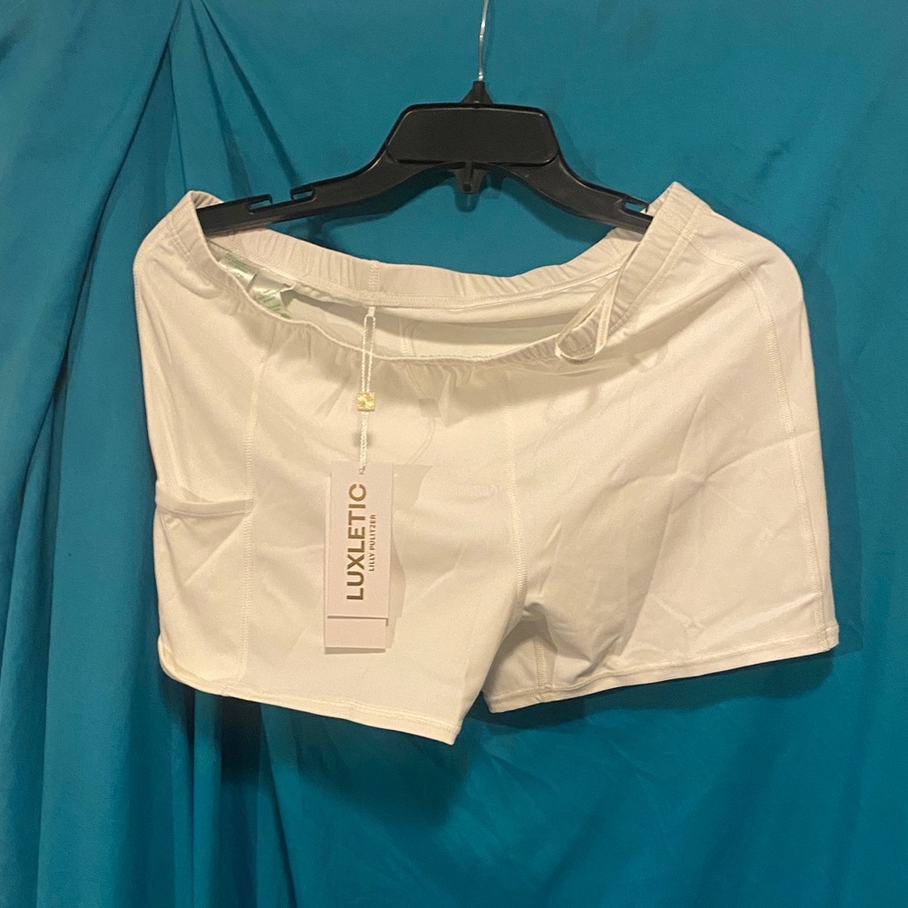 Lilly Pulitzer Luxletic White Shorts